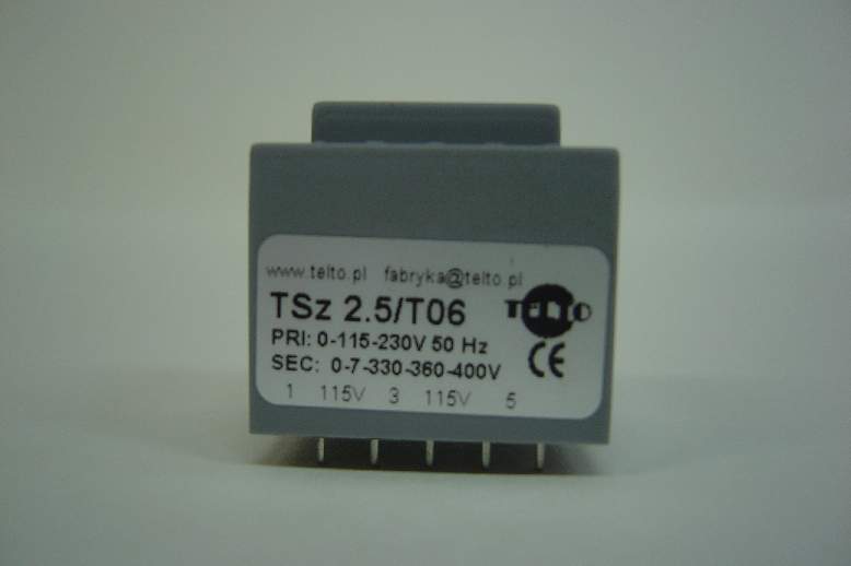 Transformator TSz   2.5/T06 0-115-230/0-7-330-360-400V