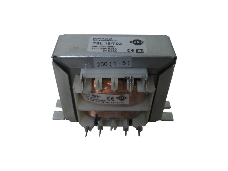 Transformator TSL  15/T02 230/300V 0.05, 9V 0.01A