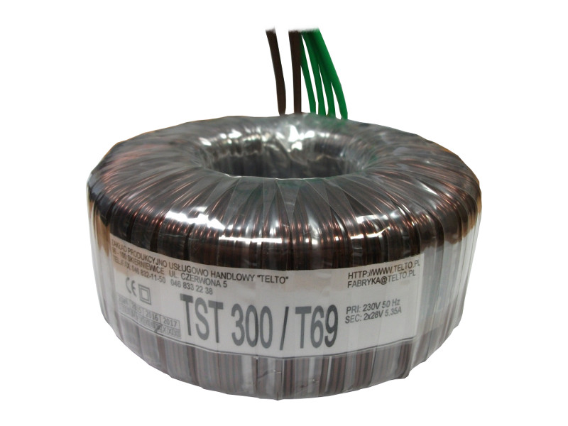 Transformator toroidalny sieciowy TST  300/T069 230/2x28V 5.35A