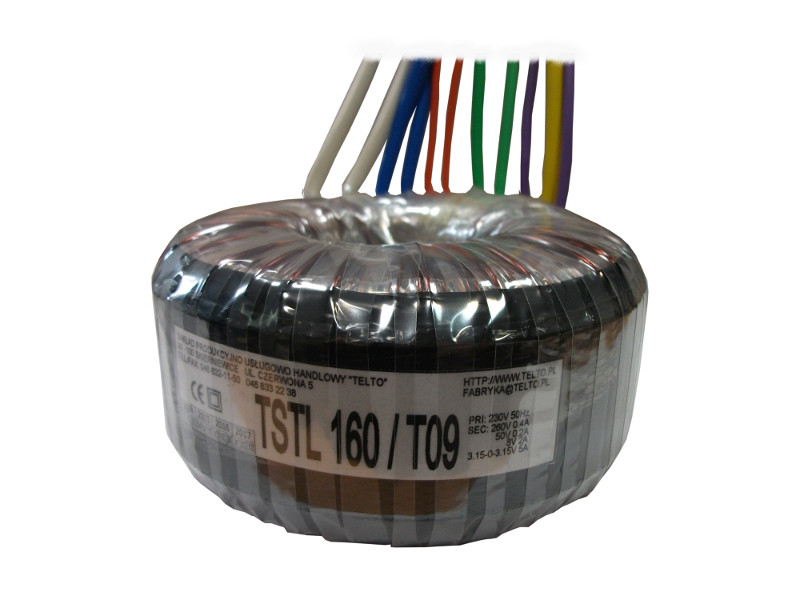 Transformator TSTL 160/T09 230/260V 0.4A, 50V 0.2A, 8V 2A, 3.15-