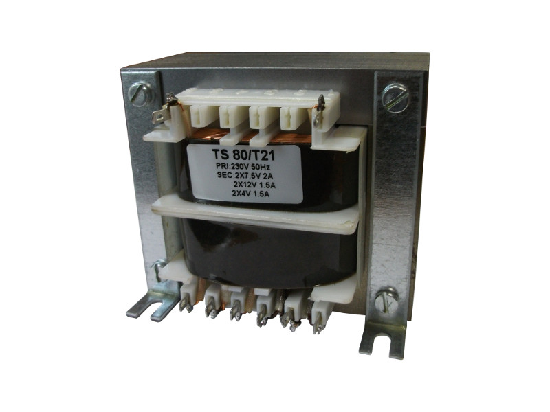 Transformator TS   80/T21 230/2x7.5V 2A