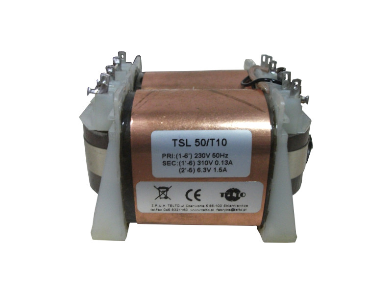 Transformator TSL  50/T10 230V/310V 0.13A, 6.3V 1.5A