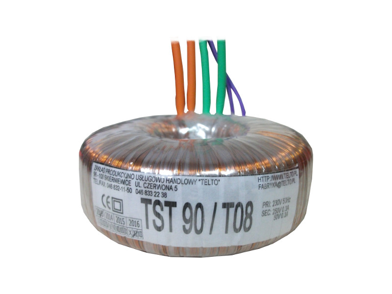 Transformator toroidalny sieciowy TST   90/T008 230/250V 0.3, 50