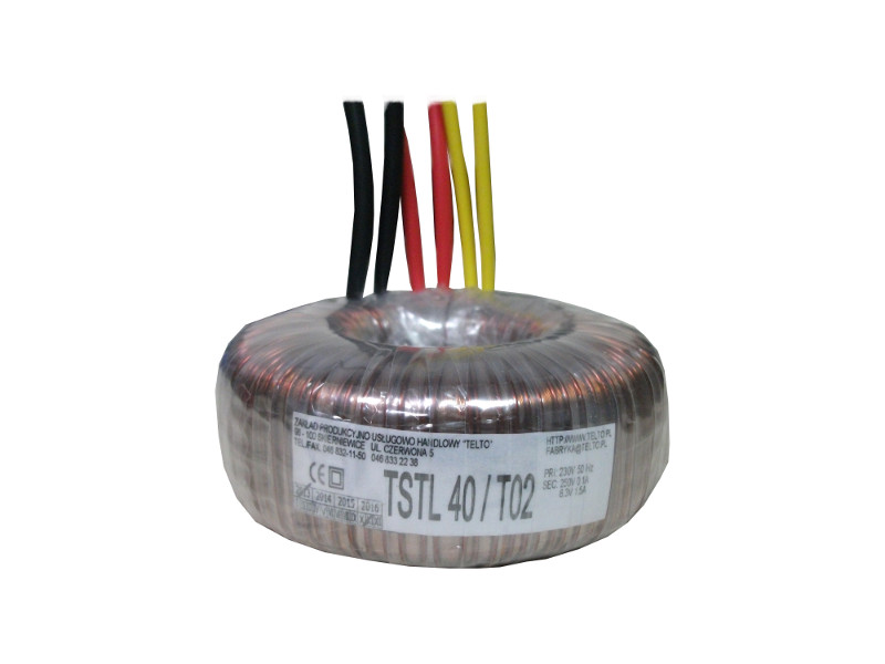 Transformator TSTL  40/T02 230/250V 0.1A, 6.3V 2A