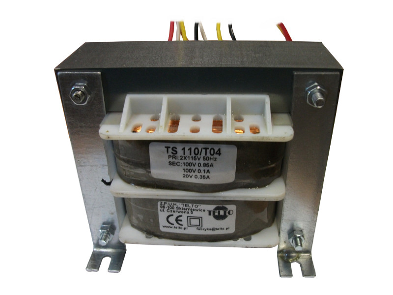 Transformator TS  110/T04 2x115/100V 0.85A, 100V 0.1A, 20V 0.36A