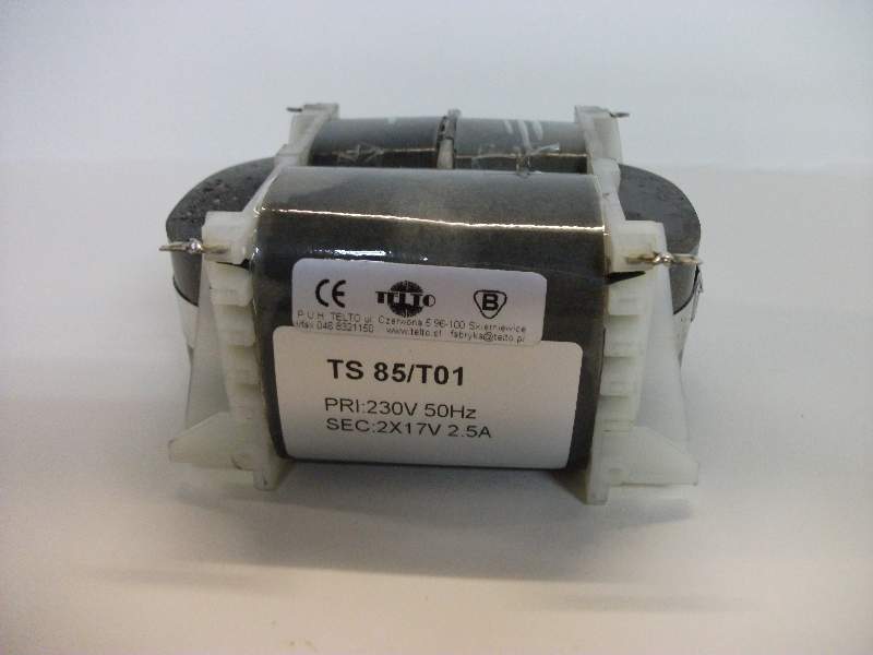 Transformator TS   85/T01 230/2x17V 2.5A