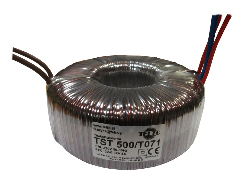 Transformator toroidalny sieciowy TST  500/T071 230/2x32V 8A