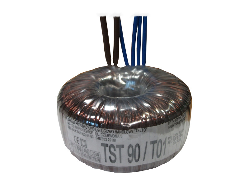Transformator toroidalny sieciowy TST   90/T001 230/0-6-9-12V 7.