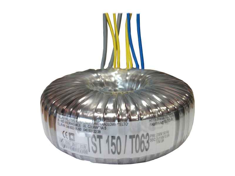 Transformator toroidalny sieciowy TST  150/T063 230/2x115V 0.5A,