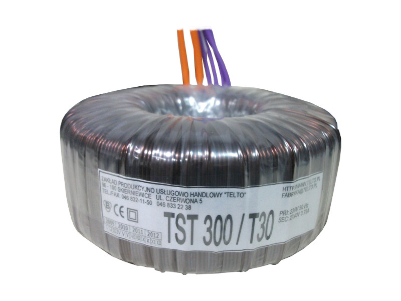 Transformator toroidalny sieciowy TST  300/T030 230/2x40V 3.75A