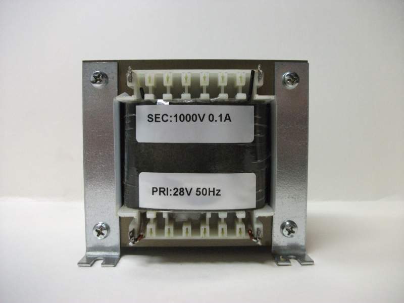 Transformator sieciowy wysokonapięciowy TSw 100/T03 28V/1000V 0.