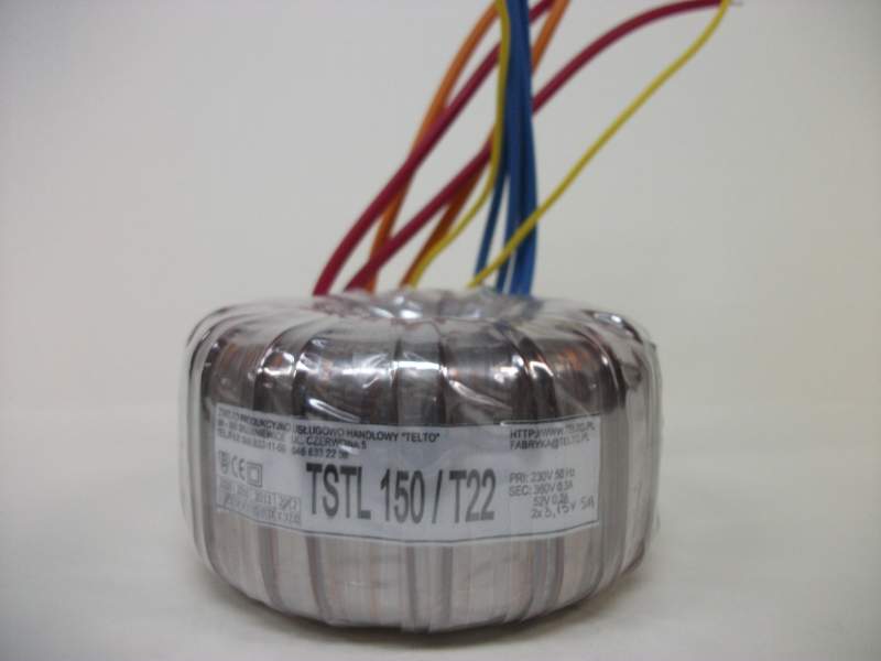 Transformator TSTL 150/T22 (230/360V 0.3A, 52V 0.2A, 3.15-0-3.15