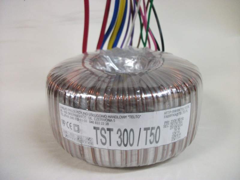Transformator toroidalny sieciowy TST  300/T050 230/2x17V 15A, 2
