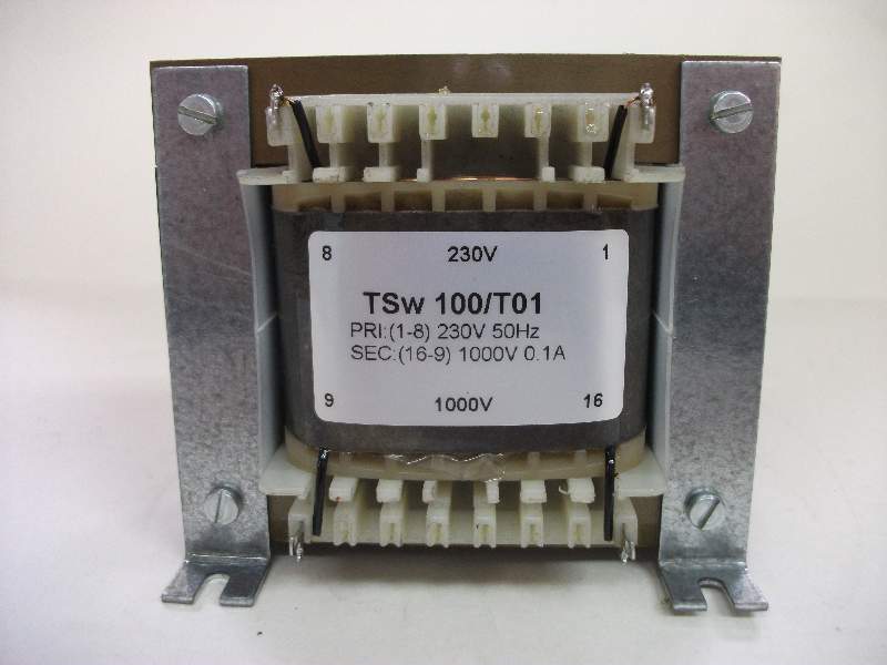 Transformator sieciowy wysokonapięciowy TSw 100/T01 230/1000V 0.