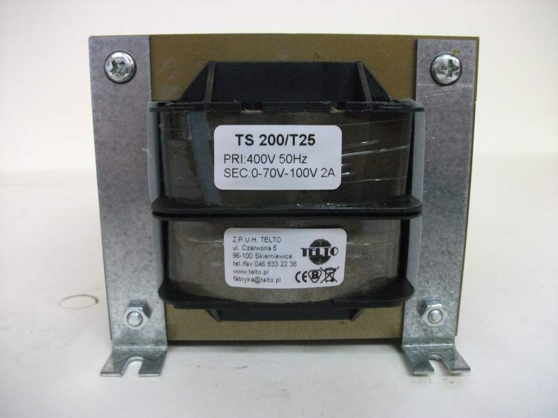 Transformator TS  200/T25 400V/0-70-100V 2A