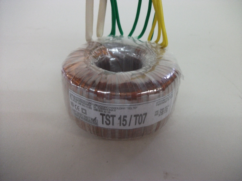 Transformator toroidalny sieciowy TST   15/T07 230/3x8V 0.2A, 2x