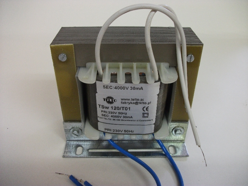 Transformator sieciowy wysokonapięciowy TSw 120/T01 230/4000V 30