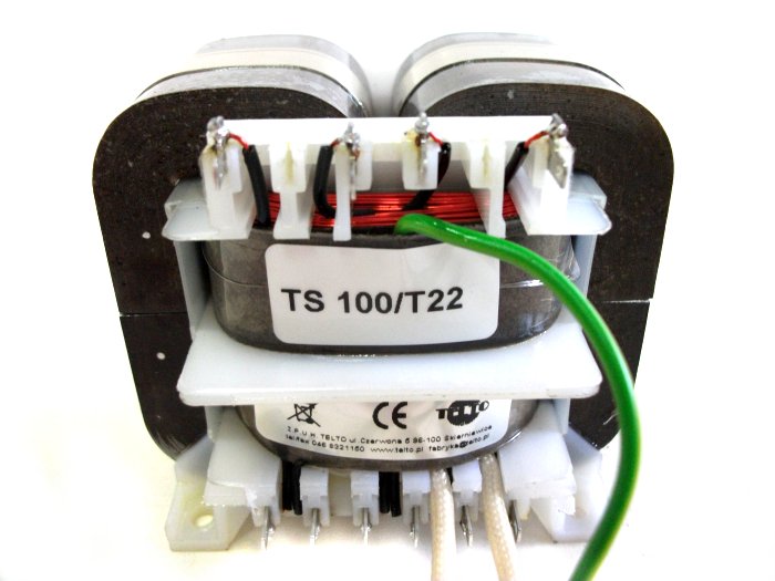 Transformator TS  100/T22 115-115/14V 5A 18V 0.2A 6V 0.5A 110V 0