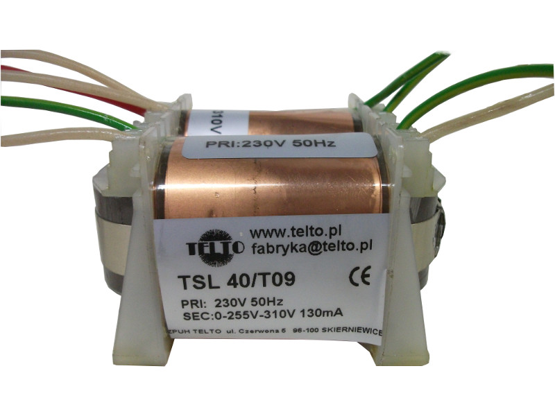 Transformator TSL  40/T09 (230/0-255-310V 130mA)