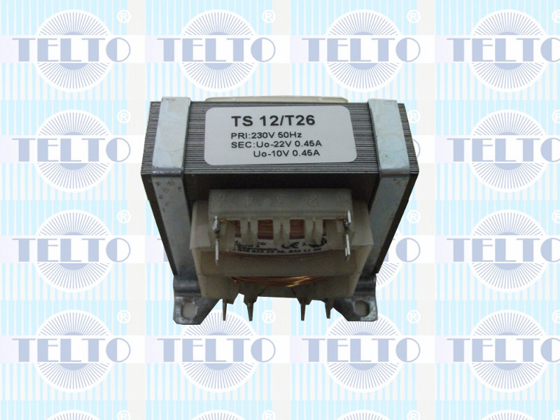 Transformator TS   12/T26M 230/Uo 22V 0.45A, Uo 10V 0.45A