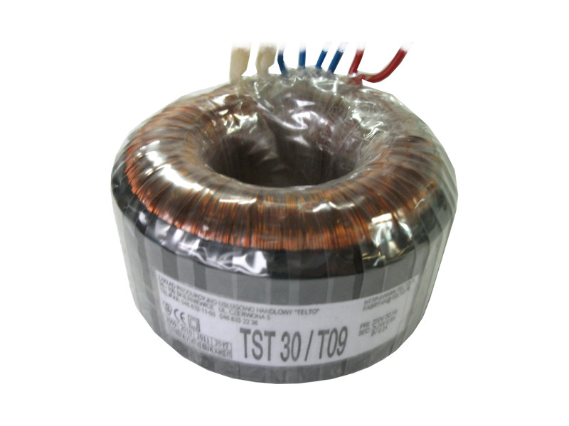 Transformator toroidalny sieciowy TST   30/T09 230/2x24V 0.6A 9V