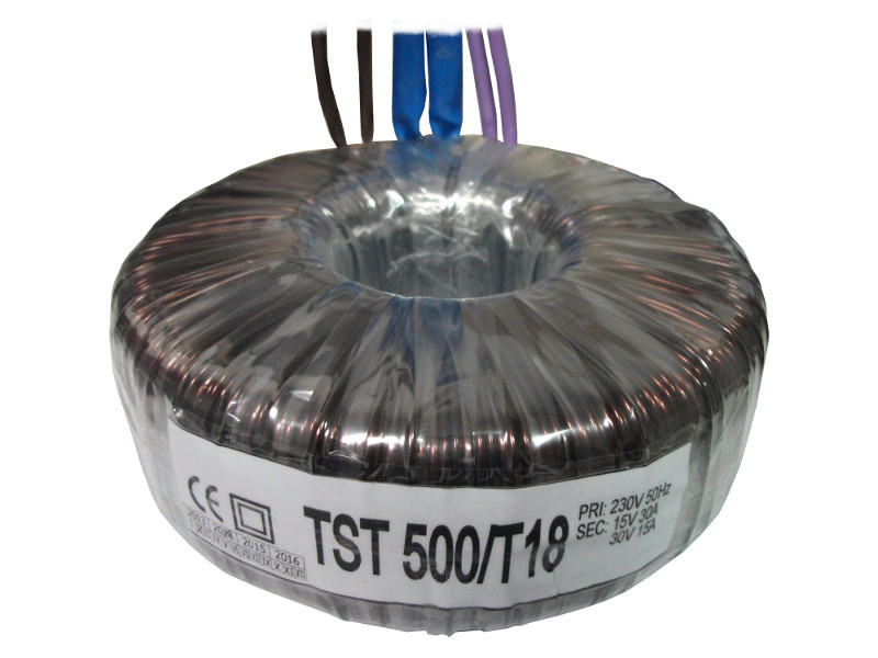 Transformator toroidalny sieciowy TST  500/T018 230/15V 30A,30V
