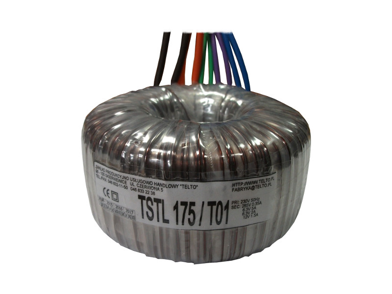 Transformator TSTL 175/T01 (285V 0.35A,6.3V 5A,6.3V 2A,12V 1.5A)