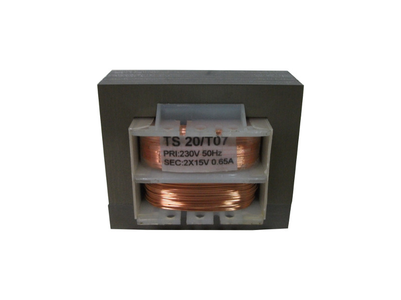 Transformator TS   20/T007 (2x15V 0.65A)