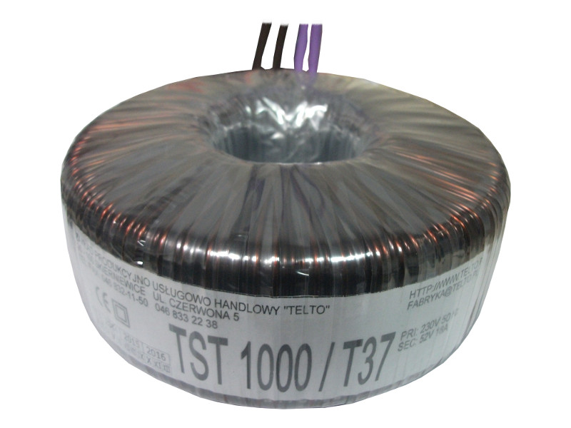 Transformator toroidalny sieciowy TST 1000/T37 230/52V 18A