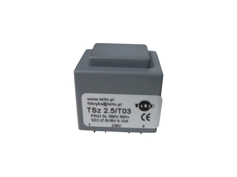 Transformator TSz   2.5/T03 500/18V 0.12A