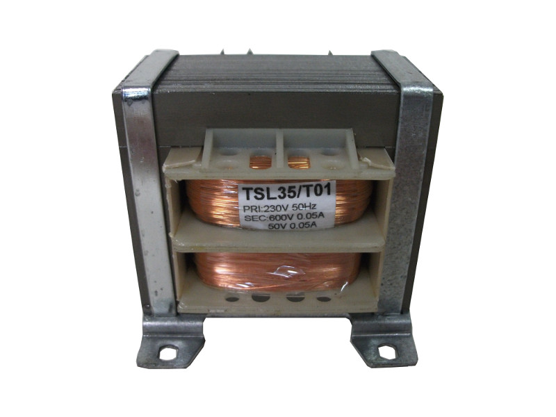 Transformator TSL  35/T01 (230/600V 0.05A, 50V 0.05A, Z PODSTAWĄ