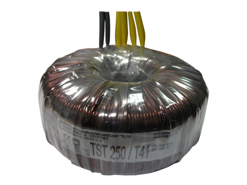 Transformator toroidalny sieciowy TST  250/T041 230/2x9V 14A