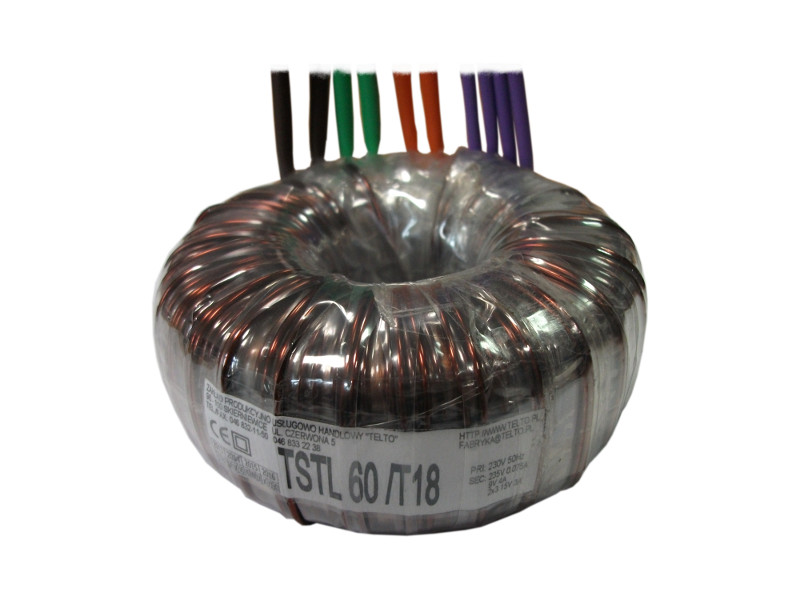 Transformator TSTL  60/T18 230/235V 0.075A, 9V 0.4A, 2x3.15V 3A