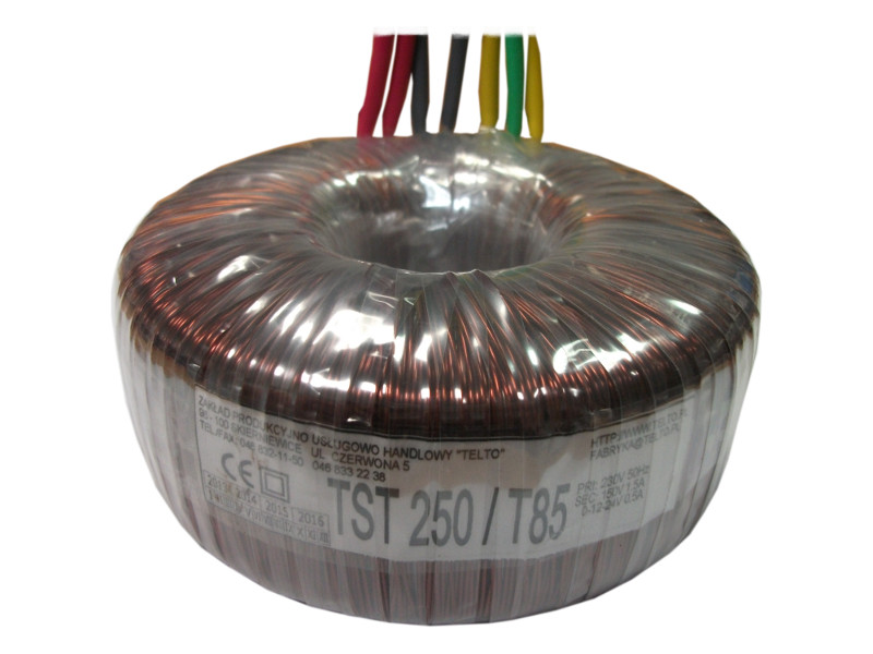 Transformator toroidalny sieciowy TST  250/T085 230/150V 1.5A 0-