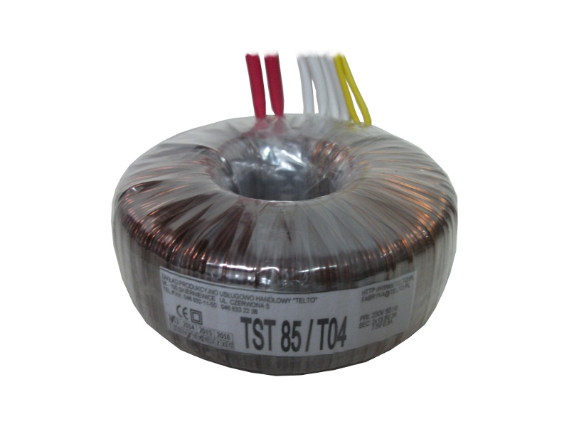 Transformator toroidalny sieciowy TST   85/T004 230/2x13.5V 3A,