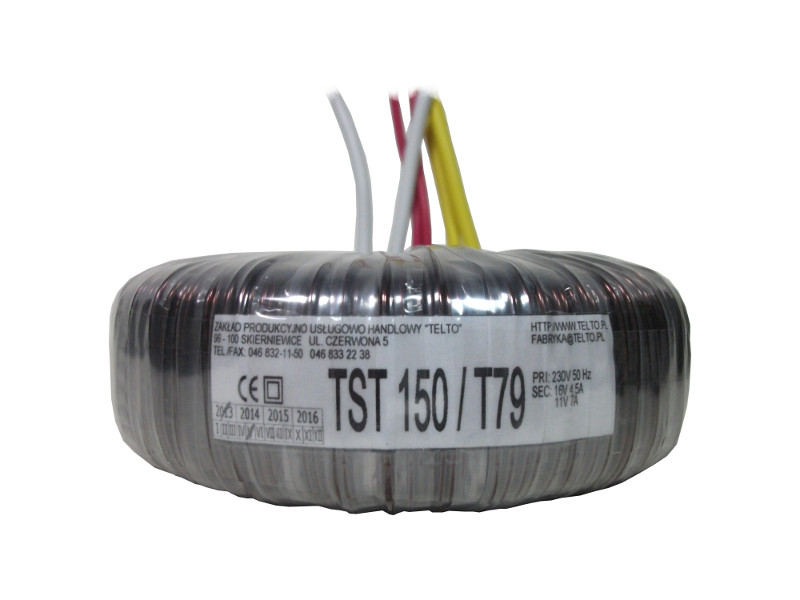 Transformator toroidalny sieciowy TST  150/T079 230/16V 4.5A 11V
