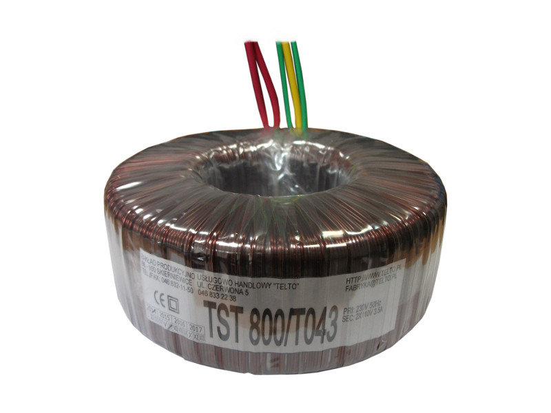 Transformator toroidalny sieciowy TST  800/T043 230/110-0-110V 3