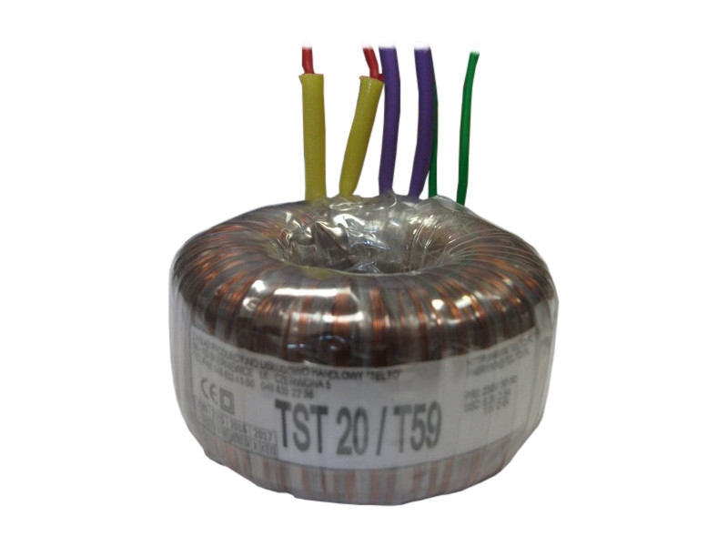 Transformator toroidalny sieciowy TST   20/T59 230/6.3V 2.5A, 11