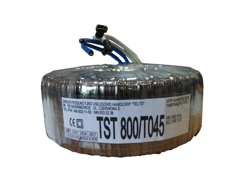 Transformator toroidalny sieciowy TST  800/T045 230/110V