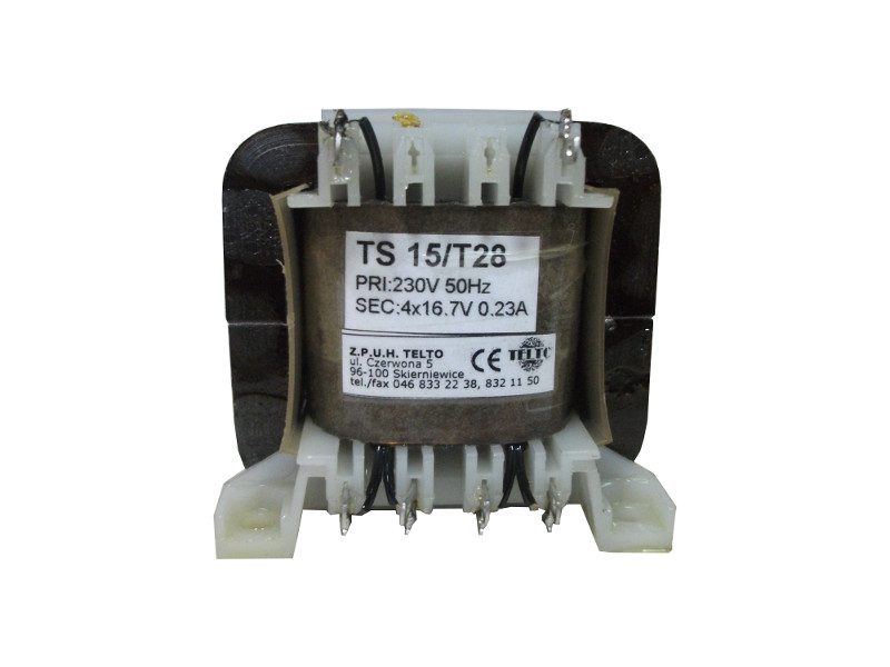 Transformator TS   15/T28 230/4x16.7V 0.23A