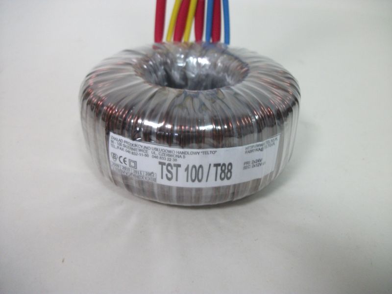 Transformator toroidalny sieciowy TST  100/T088 2x24/2x12V