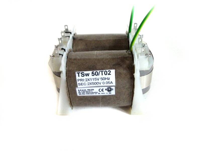Transformator sieciowy wysokonapięciowy TSw  50/T02 2x115/2x50
