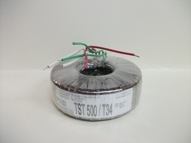 Transformator toroidalny sieciowy TST  500/T034 (230/23V 5A, 105