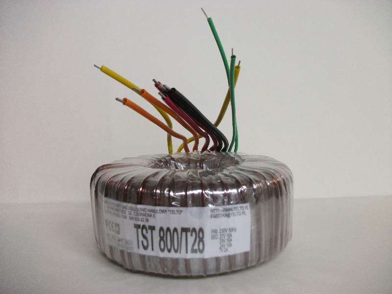 Transformator toroidalny sieciowy TST  800/T028 (230/27V 10A, 20