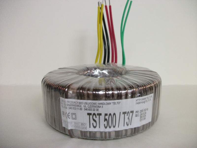 Transformator toroidalny sieciowy TST  500/T037 (230/24V 8.3A, 3
