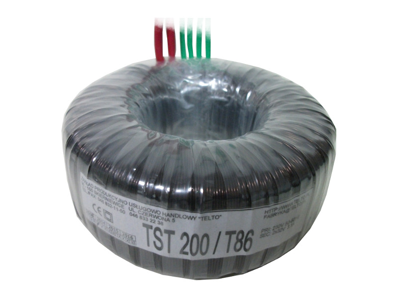 Transformator toroidalny sieciowy TST  200/T086 230/2x32V