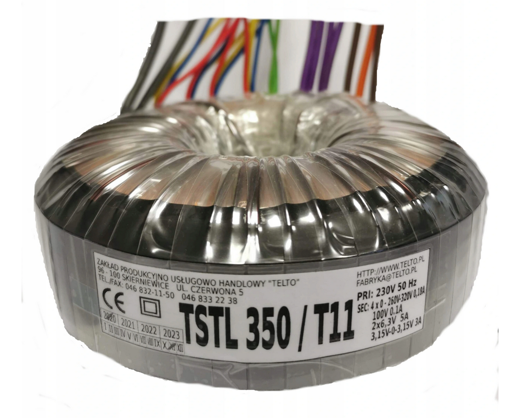 Transformator TSTL 350/T11  230/4x0-260V-320V 0.18A, 100V 0.1A